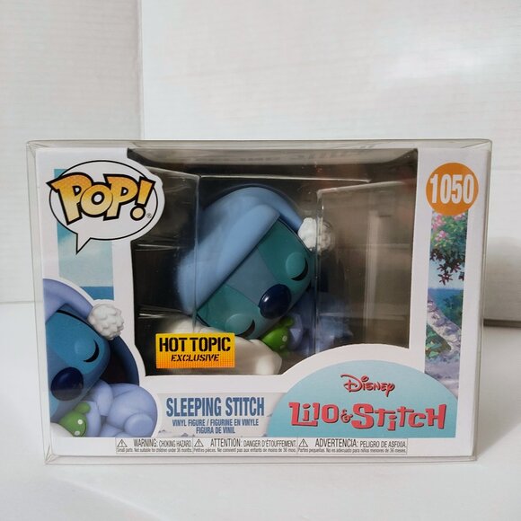 Funko Pop - Lilo & Stitch - Sleeping Stitch #1050 - Hot Topic Exclusive - Picture 1 of 8